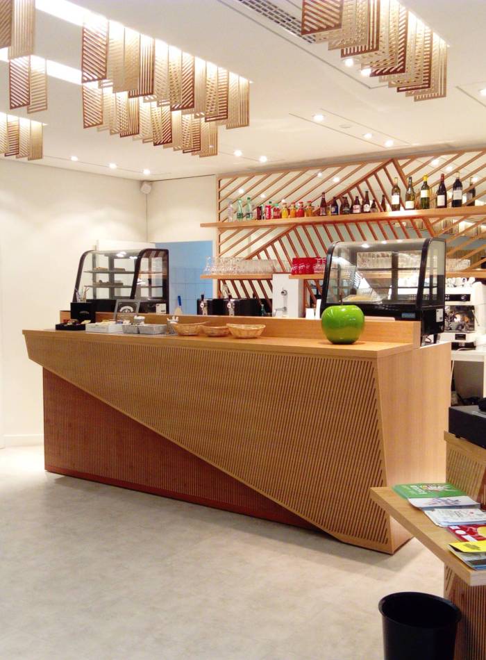 Bar du restaurant du LAM de Villeneuve d'Ascq